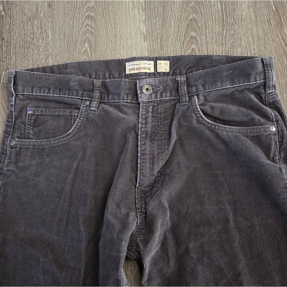 Patagonia Mens Straight Fit Cords Regular 36×32 Gray Organic Cotton 55930 - Picture 3 of 8